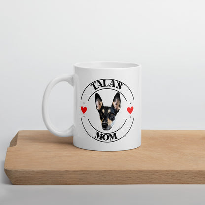 Personalized Pet Photo Pet Name's Mom Mug, Custom Mug, Dog Lover Mug, Spring Mug, Dog Lover Gift
