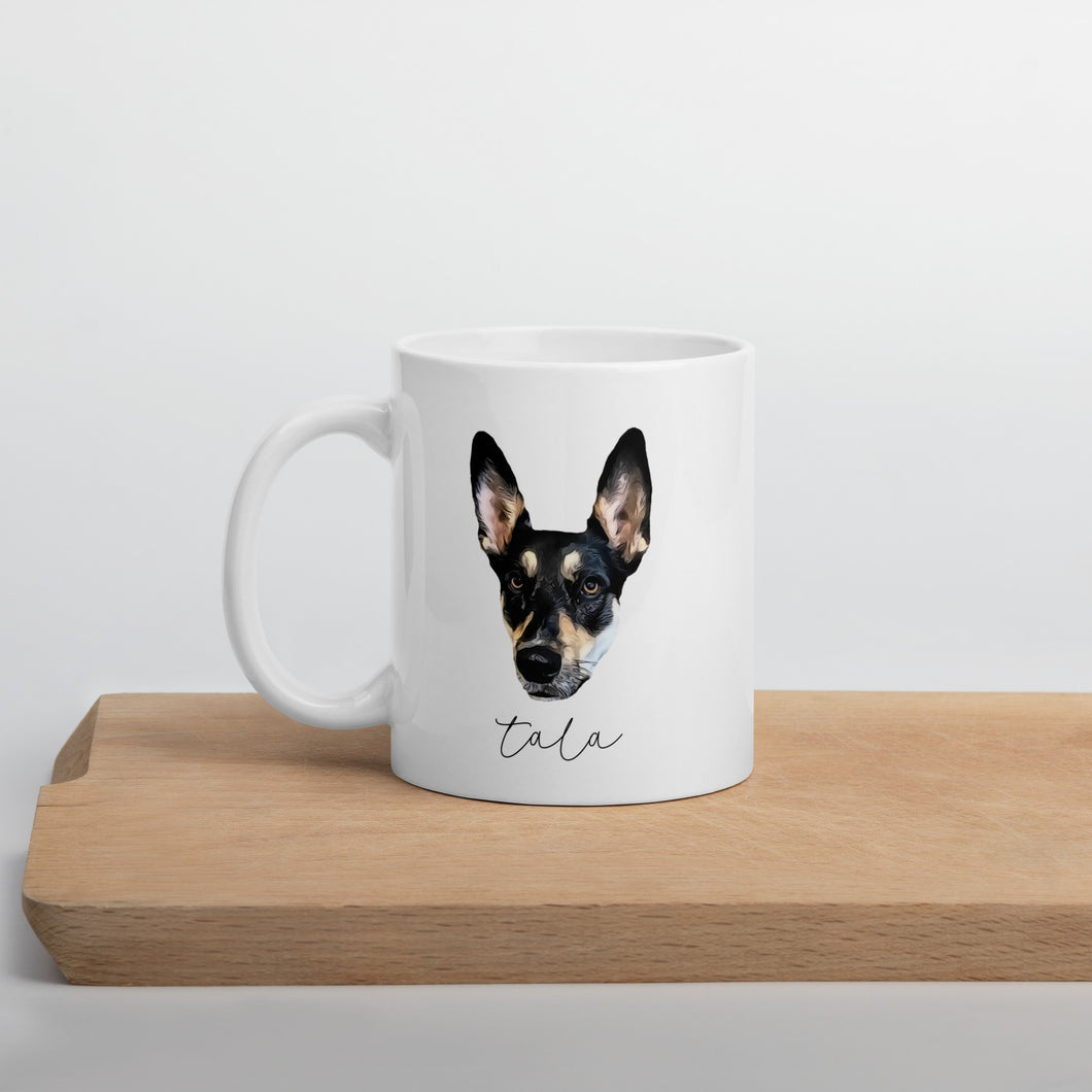 Personalized Pet Photo Pet Name Mug, Custom Mug, Dog Lover Mug, Spring Mug, Dog Lover Gift