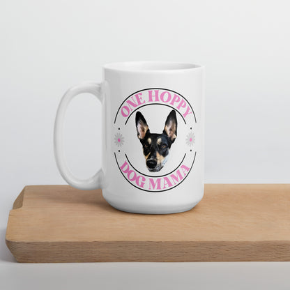 Personalized Pet Photo One Lucky Dog Mama Mug, Custom Mug, Dog Lover Mug, Spring Mug, Dog Lover Gift