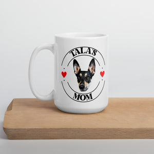 Personalized Pet Photo Pet Name's Mom Mug, Custom Mug, Dog Lover Mug, Spring Mug, Dog Lover Gift